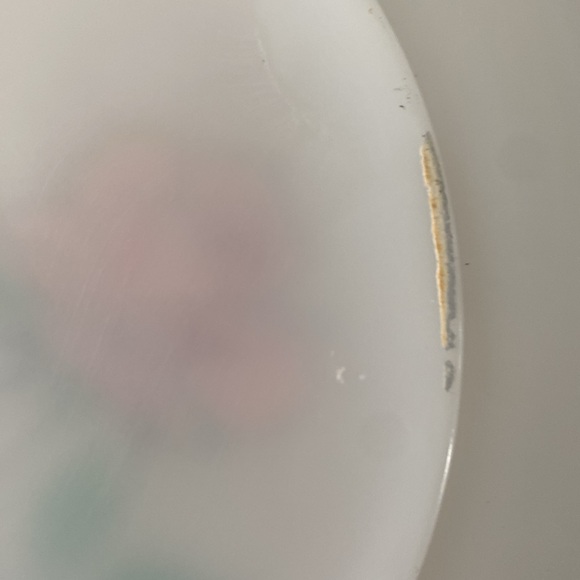 Fire King Anniversary Rose Pattern Dinner Plate by Anchor Hocking. - Picture 6 of 7